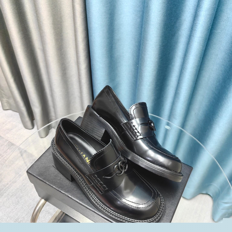 Ch*el leather shoes